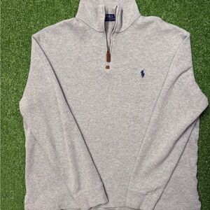 Polo Ralph Lauren Gray Quarter-Zip Sweater
